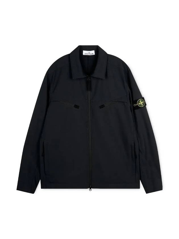 Light Soft Shell Shirt Jacket Black - STONE ISLAND - BALAAN 1