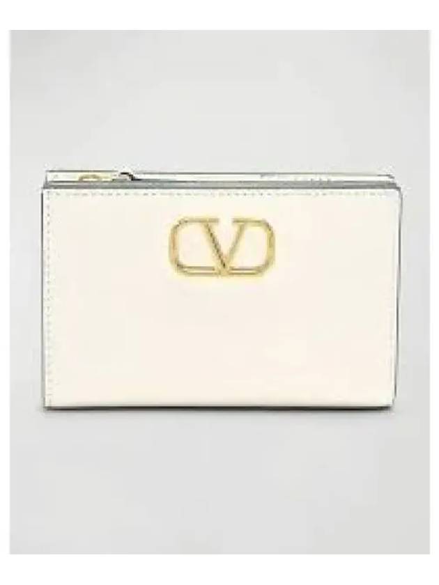 5W0P0Z79 SNP I16 5W2P0Z79 V logo signature half wallet 1335822 - VALENTINO - BALAAN 1