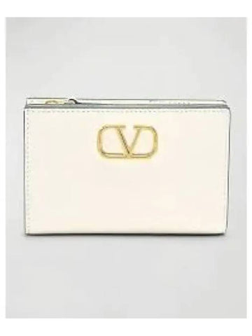 5W0P0Z79 SNP I16 5W2P0Z79 V logo signature half wallet 1335822 - VALENTINO - BALAAN 1