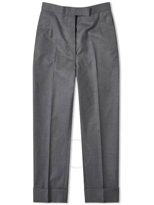 Classic Back Strap Straight Pants Medium Gray - THOM BROWNE - BALAAN 2