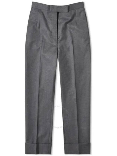 Classic Back Strap Straight Pants Medium Gray - THOM BROWNE - BALAAN 2