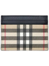 Men's Vintage Check Card Wallet Beige - BURBERRY - BALAAN.