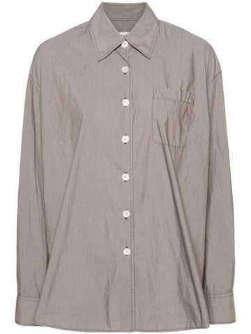 Borrowed Poplin Shirt Stone - OUR LEGACY - BALAAN 1