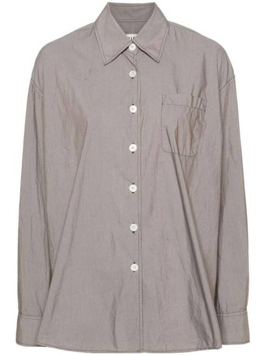 Shirt W2242BS STONE KHAKI PARACHUTE POPLIN GRAY - OUR LEGACY - BALAAN 1