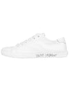 Men's Malibu Low Top Sneakers White - SAINT LAURENT - BALAAN 4