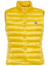 Logo Patch Padded Vest Yellow Women s Lightweight 1A10200 53048 105 - MONCLER - BALAAN 2