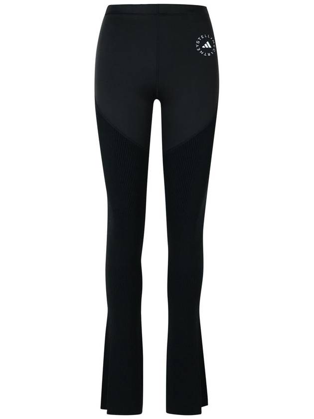 Adidas By Stella McCartney 'Yoga' Black Polyester Blend Leggings - ADIDAS - BALAAN 1