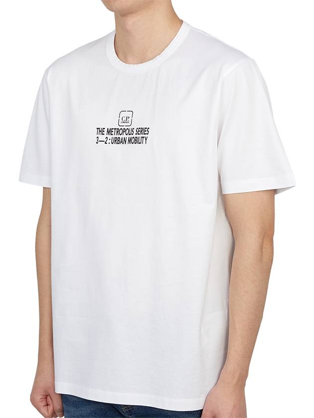 Graphic logo print short sleeve t-shirt 14CMTS200A 006370W 101 - CP COMPANY - BALAAN 3