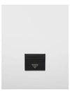 Re-Nylon Saffiano Leather Card Wallet Black - PRADA - BALAAN 2