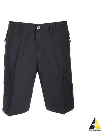 Light Stretch Cotton Bermuda Regular Fit Shorts Navy - STONE ISLAND - BALAAN 2