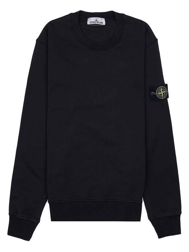 Wappen Patch Garment Dyed Sweatshirt Black - STONE ISLAND - BALAAN 10