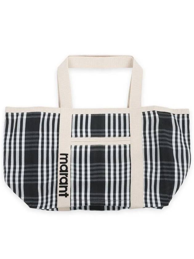 Darwen Striped Nylon Tote Bag Black - ISABEL MARANT - BALAAN 3