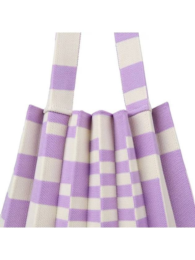 Tote bag grid purple - PLEATSMAMA - BALAAN 3