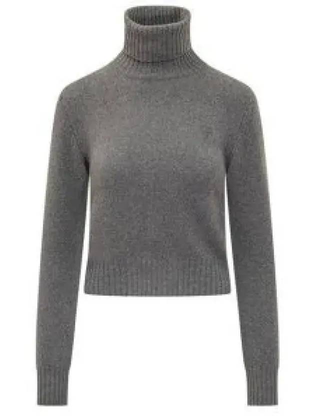 Cashmere Knit Turtleneck Light Grey - AMI - BALAAN 2