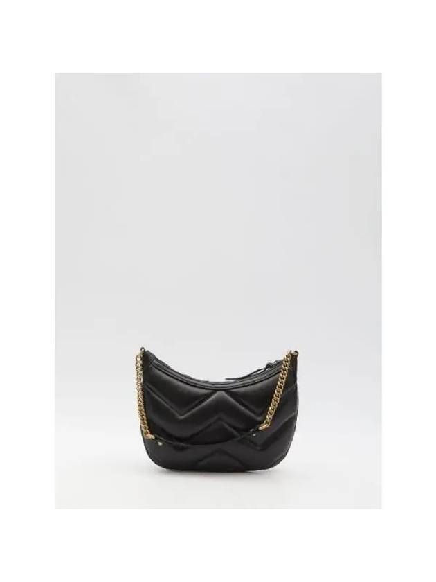 Marmont Small Leather Shoulder Bag Black - GUCCI - BALAAN 3