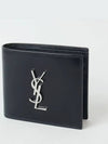 East/West Wallet In Smooth Leather Black - SAINT LAURENT - BALAAN 4