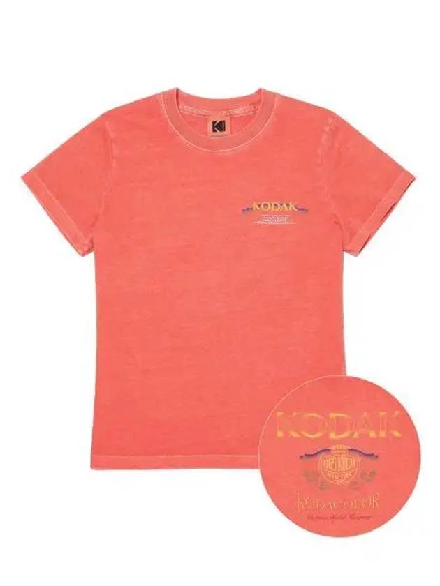 KODAK Camera Club Pigment Short Sleeve T Shirt Women RED - KODO - BALAAN 1