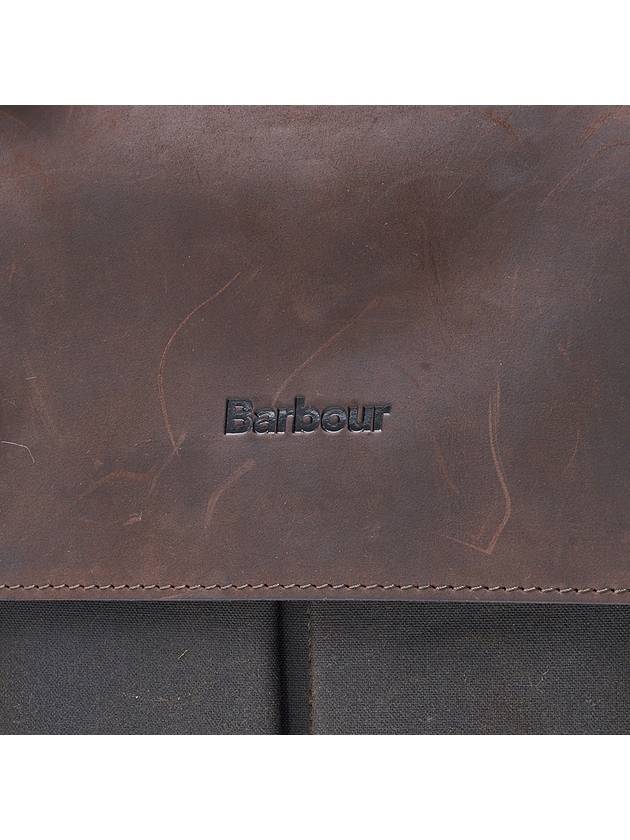 Men's Waxed Leather Brief Case Olive - BARBOUR - BALAAN 8