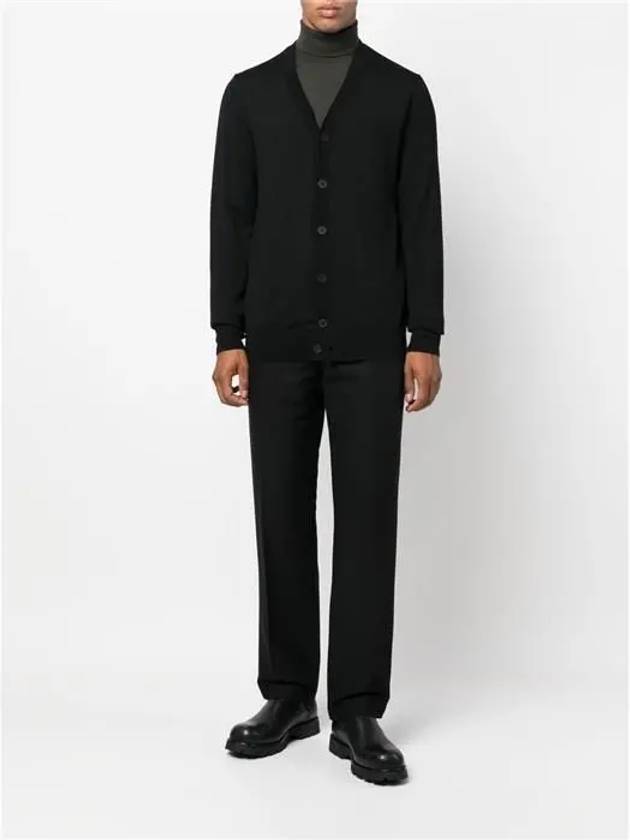 Samuel V-Neck Wool Cardigan Black - A.P.C. - BALAAN 6