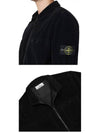 Organic Cotton Corduroy Zip-Up Jacket Black - STONE ISLAND - BALAAN 6