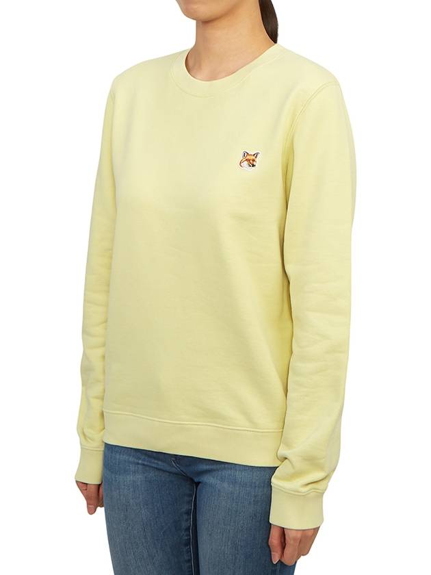 Fox Head Patch Regular Sweatshirt Yellow - MAISON KITSUNE - BALAAN 3