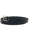 Men's Interlocking G Square Buckle Belt Black - GUCCI - BALAAN 3