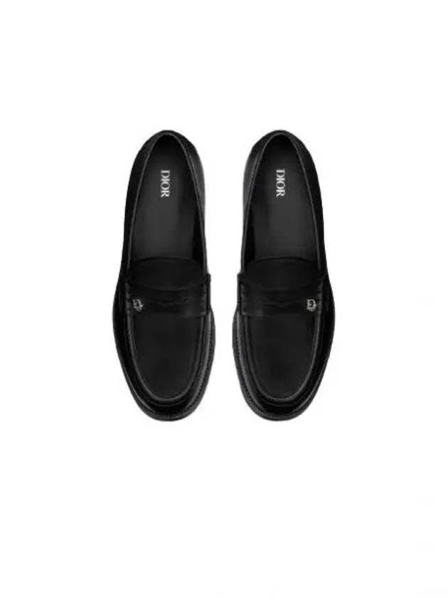 Granville Oblique Leather Loafer Black - DIOR - BALAAN 2