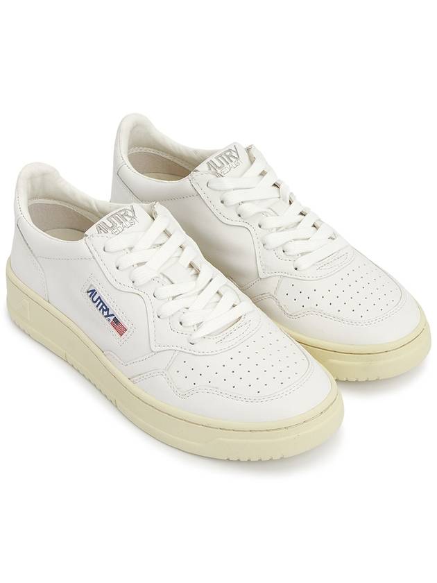 Medalist Goatskin Low Top Sneakers White - AUTRY - BALAAN 4