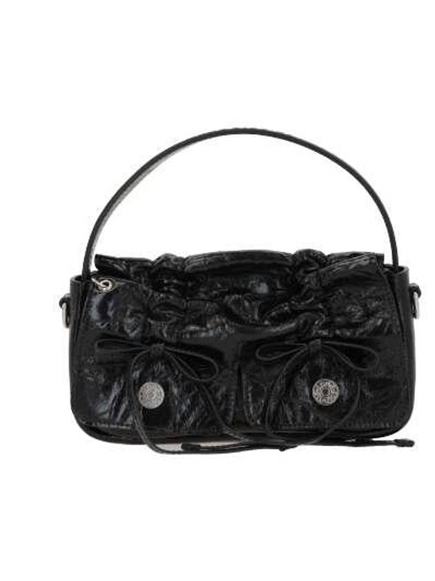 Multi-Pocket Crinkled Micro Cross Bag Black - ACNE STUDIOS - BALAAN 1