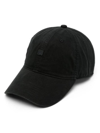 Logo Applique Base Ball Cap Black - ACNE STUDIOS - BALAAN 1