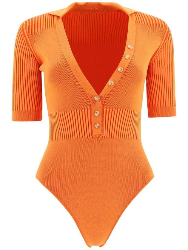 Le Body Yauco Polo Bodysuit Orange - JACQUEMUS - BALAAN 1