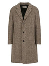 Men s Membrane Herringbone Tweed Single Coat Fishel - CELINE - BALAAN 2