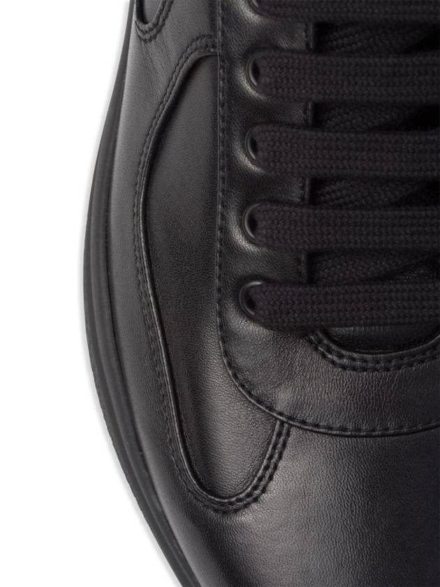 America's Cup Patent Leather Low Top Sneakers Black - PRADA - BALAAN 5