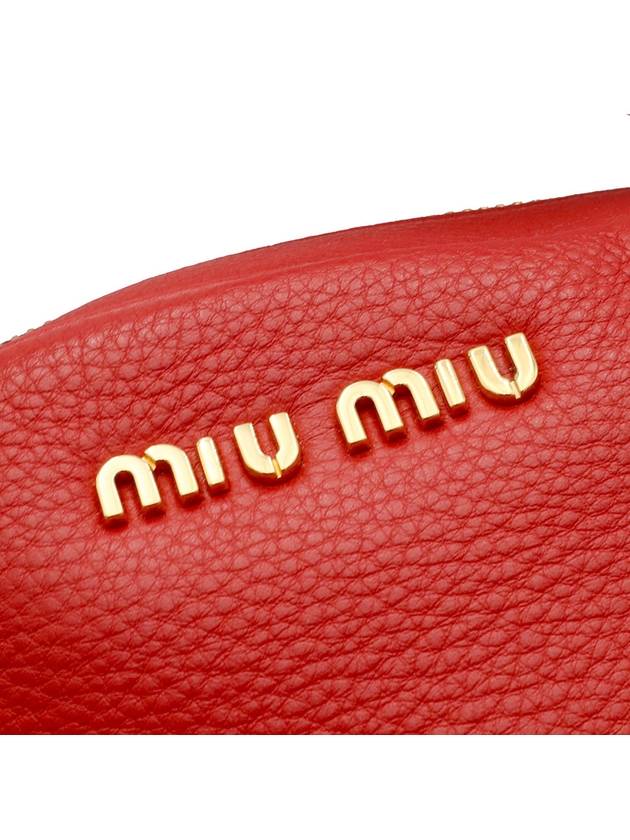 Red leather gold top handle 2WAY 5BB034 - MIU MIU - BALAAN 8