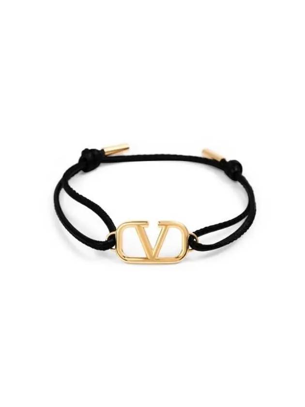 Valentino 3Y2J0Q15 GTQ 0NO J0Q15 Garavani V logo leather bracelet - RED VALENTINO - BALAAN 2