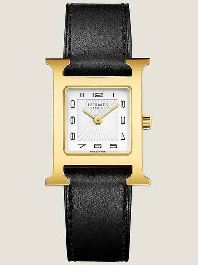 Heure H Small Model 25mm Watch Black - HERMES - BALAAN 2