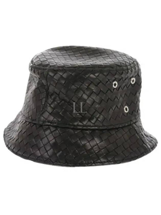 Intrecciato Leather Bucket Hat Brown - BOTTEGA VENETA - BALAAN 2