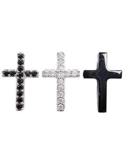 Cross Crystal 3 Types Of Earrings - CELINE - BALAAN 2