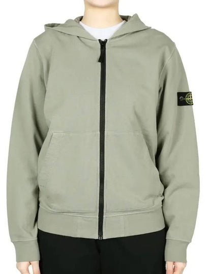 Stone Kids Waffen Patch Hooded Zip Up Jacket Light Khaki K1S16 6100010S0040 V0068 14A Adult Wearable - STONE ISLAND - BALAAN 2