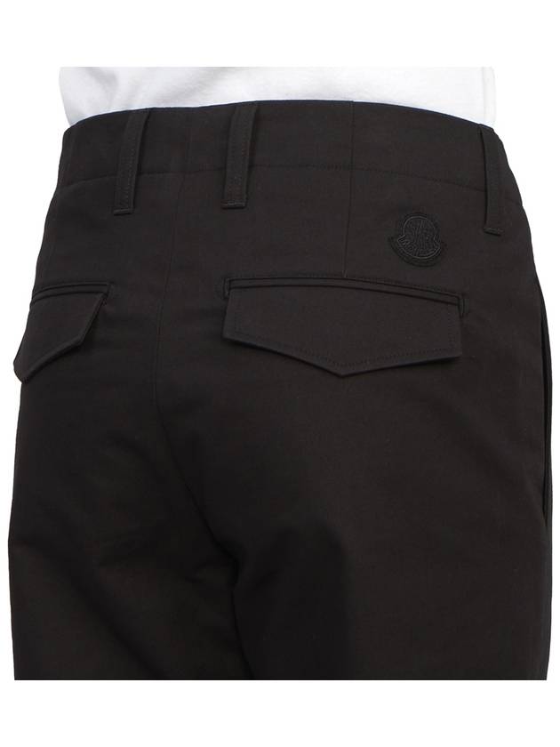 Gabardine Straight Pants Black - MONCLER - BALAAN 11