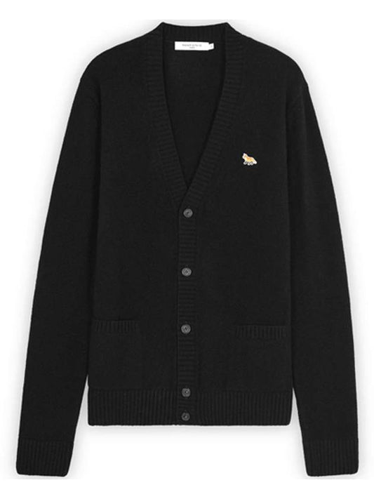 Baby Fox Patch Cosy Cardigan Black - MAISON KITSUNE - BALAAN 2