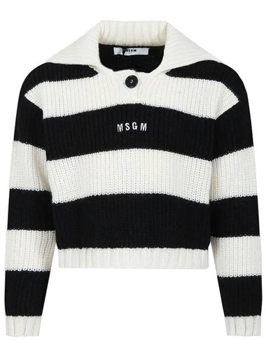 Kids Striped Wool Knit F3MSJGJP033 01305 - MSGM - BALAAN 1