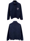 Stand Collar Regular Fit Sweatshirt Navy - DIOR - BALAAN 5