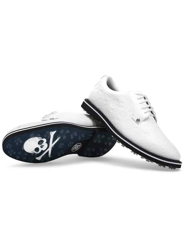 Debossed Skull Galliventer Golf Shoes Snow - G/FORE - BALAAN 5