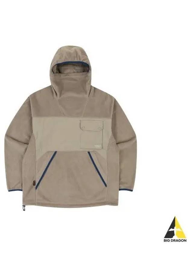 CBR Fleece Hoodie 7006 Beige - KANGOL - BALAAN 1