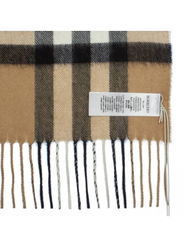 Vintage Check Cashmere Muffler Beige - BURBERRY - BALAAN 4