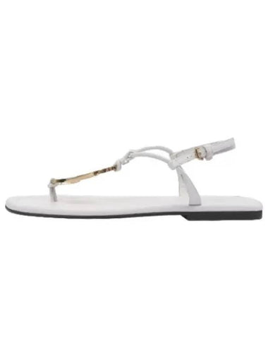 anchor logo flat sandals white - JW ANDERSON - BALAAN 1