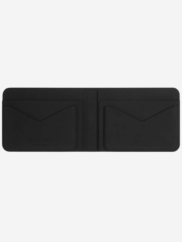 Intrecciato Rubber Half Wallet Black - BOTTEGA VENETA - BALAAN 7