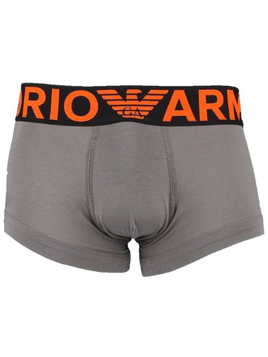 Men's Logo Trunk Briefs Grey - EMPORIO ARMANI - BALAAN 1