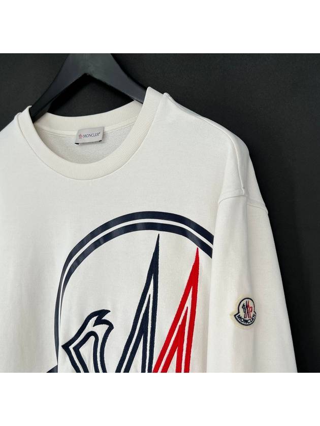 Big logo sweatshirt white XL size - MONCLER - BALAAN 4